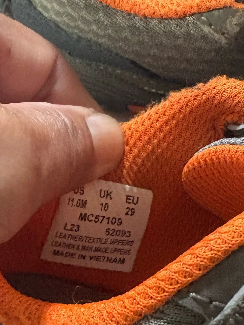 Merrell Kids Gray and Orange Slip-On Athletic Sneakers